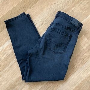American Eagle stretch mom jeans black.